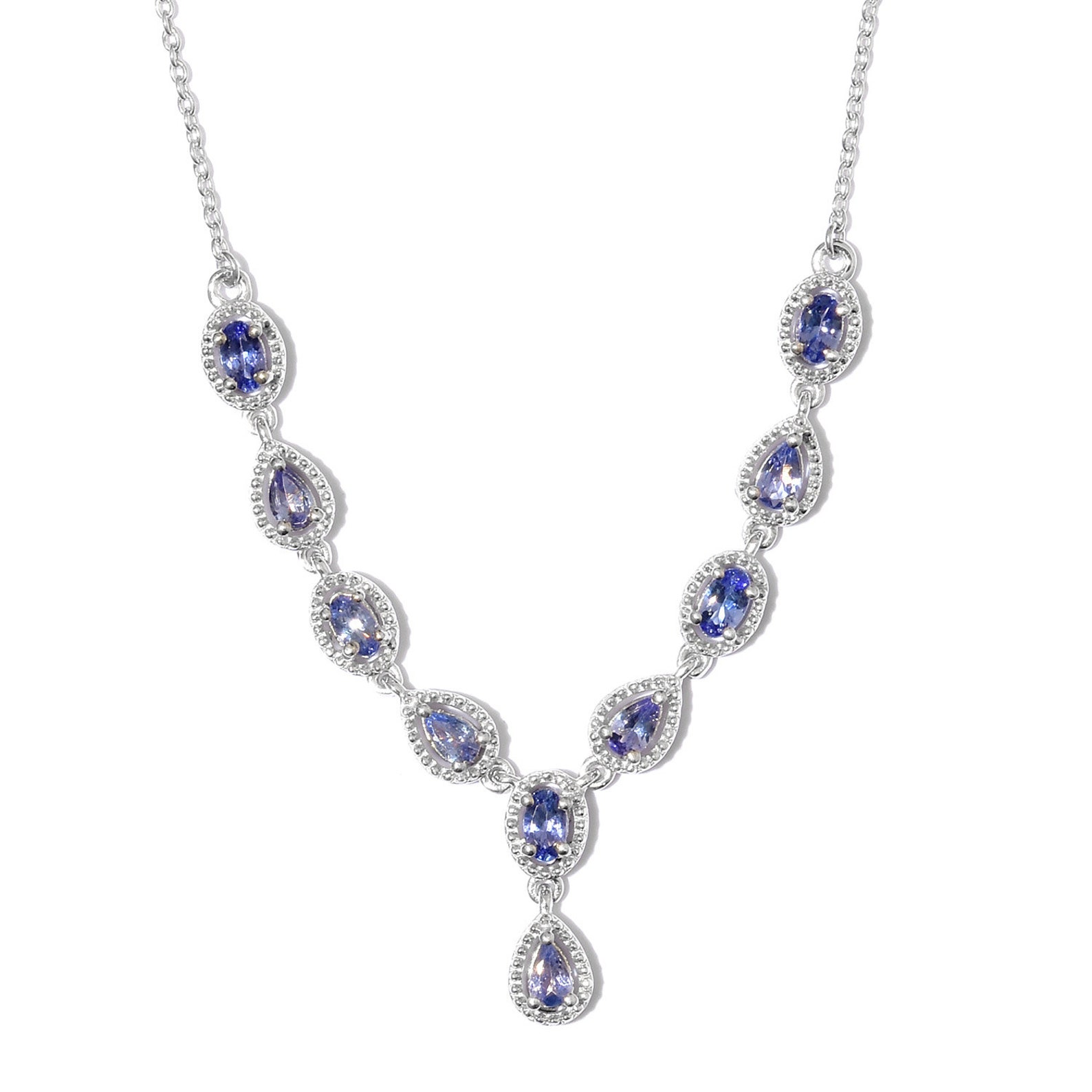 Tanzanita natural collar de plata para las mujerescolgante Etsy