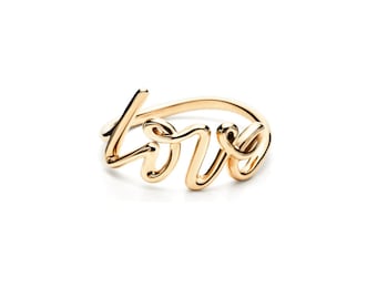 San Valentino Love Statement Ring in argento-Anello minimalista-Anello promessa-Anello argento-Anello amicizia-Anello coppia-Anello chunky-Anello impilabile