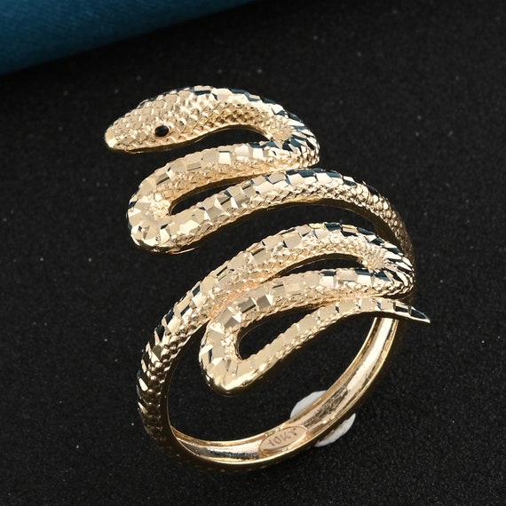 Bold Designer Snake Ring – Super Silver