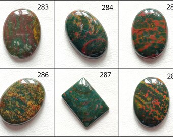 Natural Bloodstone Cabochon, Bloodstone Smooth Cabochon, Bloodstone Gemstone Cabochon, AAA Quality Loose Gemstone For Jewelry Making Supply