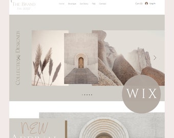 Aesthetic Wix Template. A Wix Website Template Theme for Blog Theme, or any Creative Web Theme and eCommerce | Shop Theme | Modern Website