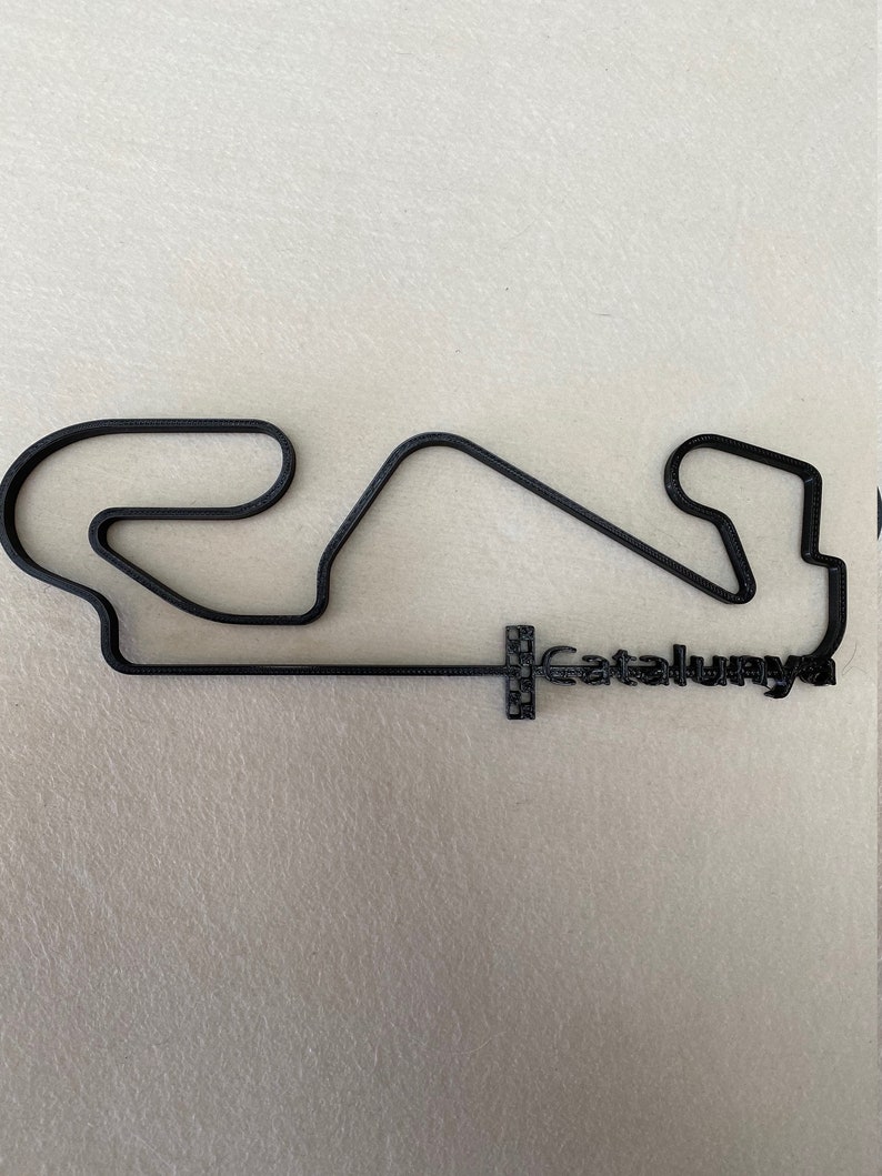 3d Printed Race Track Wall Art Etsy UK