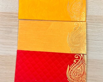 Money Envelope with Golden Foil design|  Shagun Eidi Salami Sagun| Eid Gift Ideas| Money wallet| Buy Single or more Money Gift Idea.
