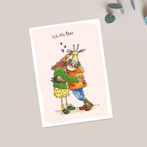 Karte "Ich bin hier" - ganz viel Liebe für einen besonderen Menschen