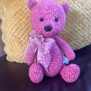 Hand Crochet 10 inch Teddy Bear