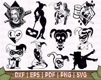 picture Harley Quinn Vector Image harley quinn vector etsy
