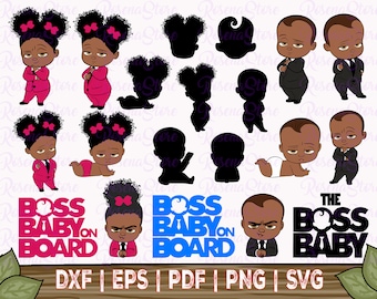 Download Black Boss Baby Svg Etsy