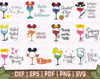 Download Princess Wine Svg Etsy