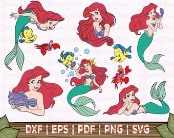 Ariel Svg Etsy