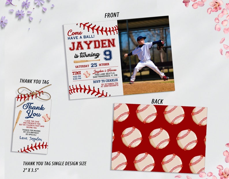 Baseball Invitation,Baseball Invite,Baseball Party,Baseball Card,Baseball Boy Party,Slugger Invitation,Baseball Birthday,Baseball Themed,Sports Party,Boy Rookie Invite,Boy Sport Invitation,Sports Invitation,Ball Games Party, thank you card