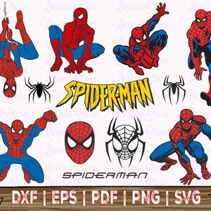 Download Spiderman Svg Bundle Spiderman Clipart Cutfiles Dxf Eps Etsy
