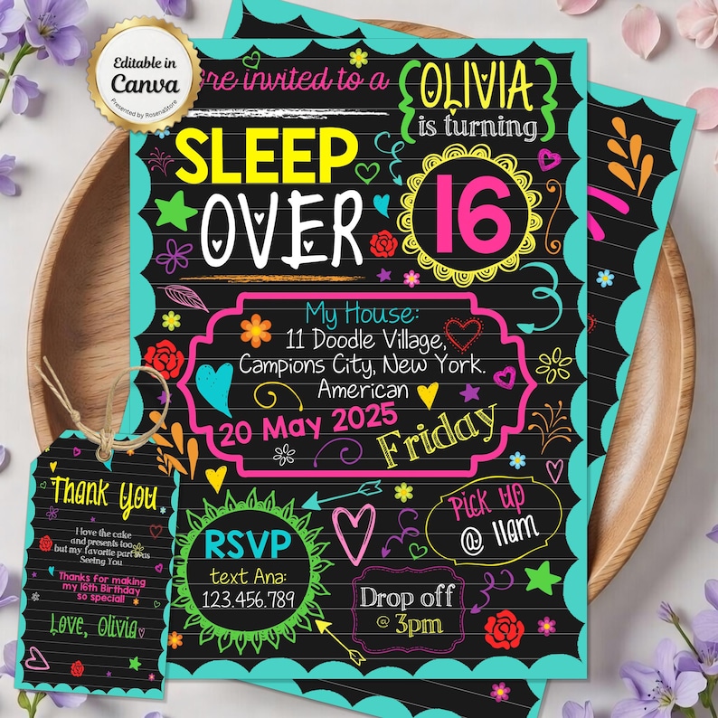Sleppover Invite, Slumber Party, Kids Invitation, Sleepover Invite, Pajama Party, Insatnt Download, Digital Corjl, Slumber Party Invite, Girls Invitation, Slumber Theme Party, Teen Invitation, Sleep Over Invites, Slumber Invites