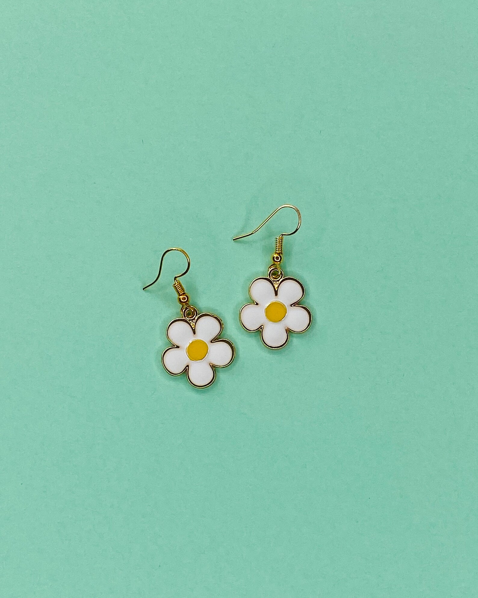 70s Style Flower Earrings Pink Hippy Fun Festival Dainty Etsy