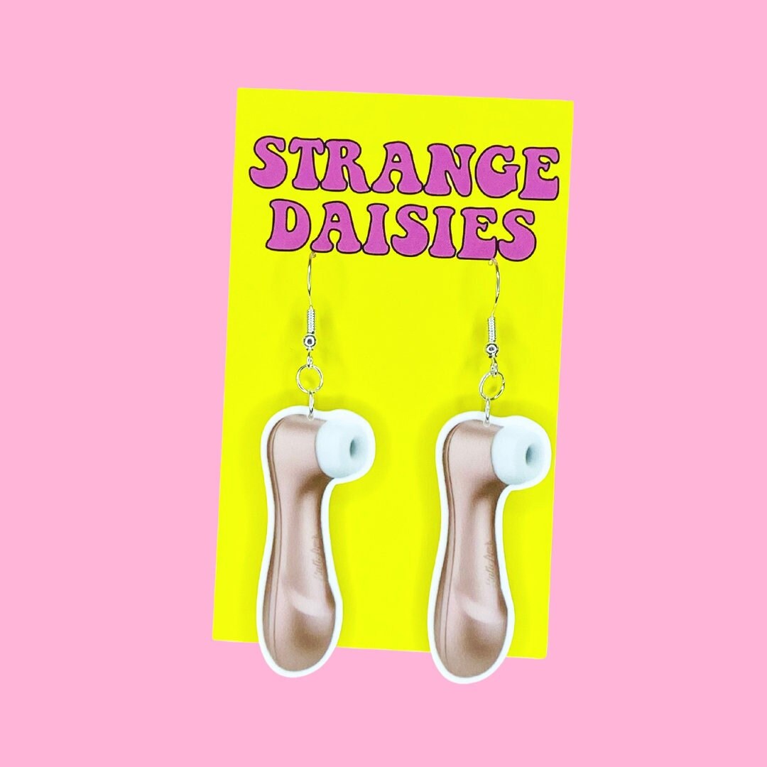 Adult Toy Earrings Flat Plastic Etsy
