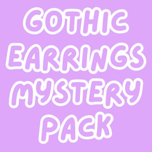 Gothic Earrings Mystery Pack - 4 Pairs