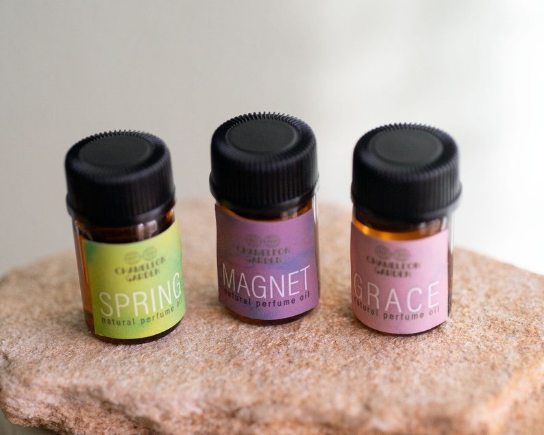 Set of Three Natural Perfumes Perfume Testers Natural Perfume Samples