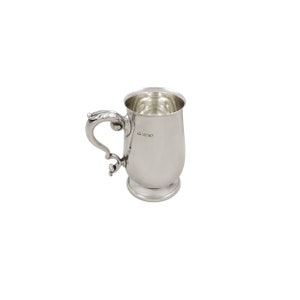 Antique / Vintage Sterling Silver Pint Tankard / Mug 1963