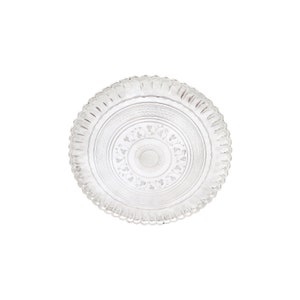 Vassoio antico vittoriano placcato in argento da 8 pollici circa 1870