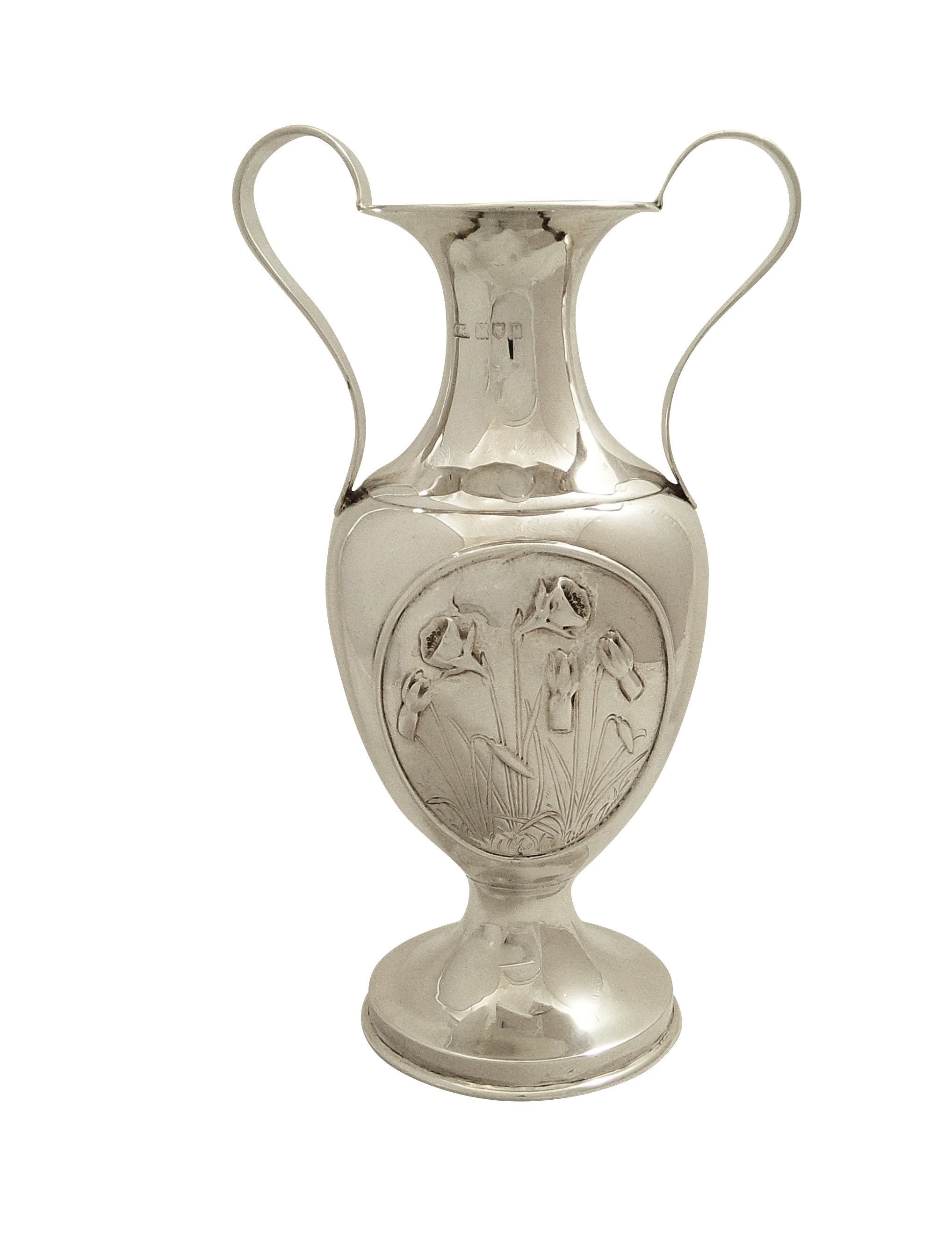 Antique Sterling Silver 9 Vase / Urn 1912 Etsy