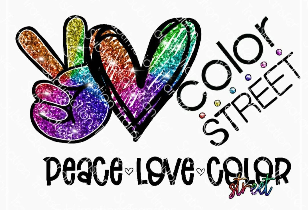 peace love color street screen print