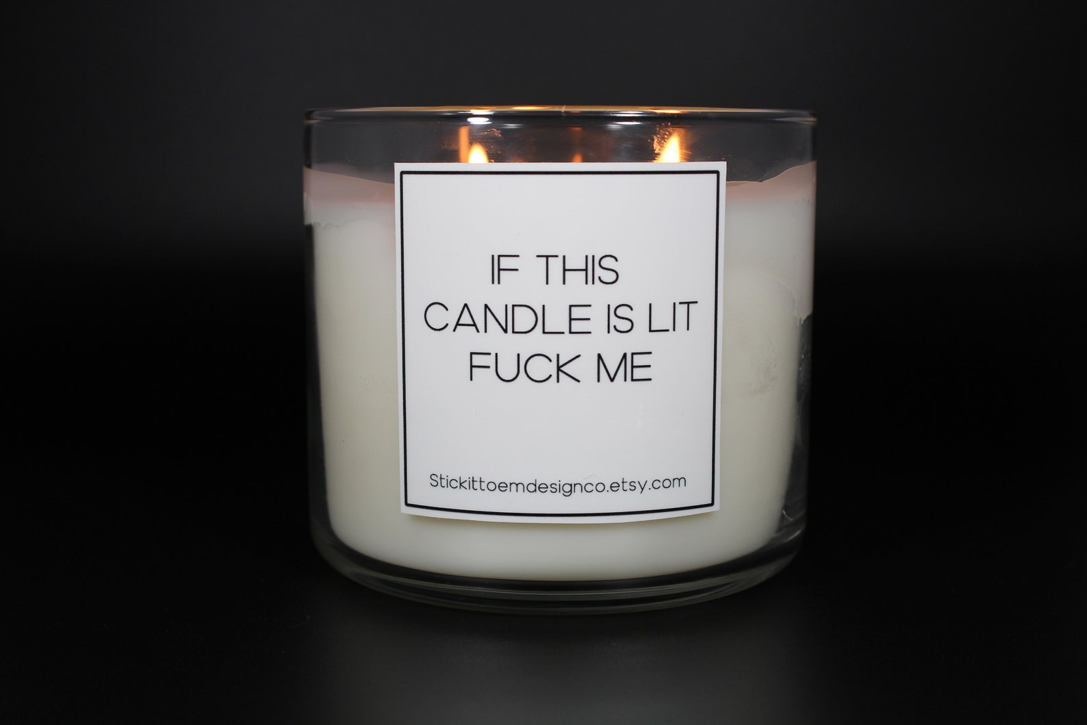 If this Candle is Lit Fuck Me Sticker Label Etsy