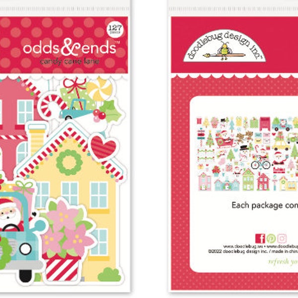 Doodlebug Candy Lane Collection Odds& Ends, Chit Chat, Bits and Pieces.