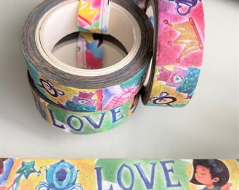 Playful girls washi tape