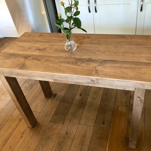 Rustic Farmhouse Dining Table made from Reclaimed Solid Wood