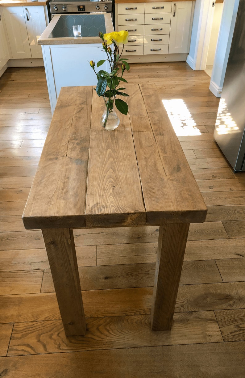 Rustic Farmhouse Dining Table Made From Reclaimed Solid Wood - Etsy UK