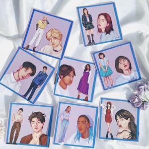 Retratos de personagens do verão de Seul (elenco completo)
