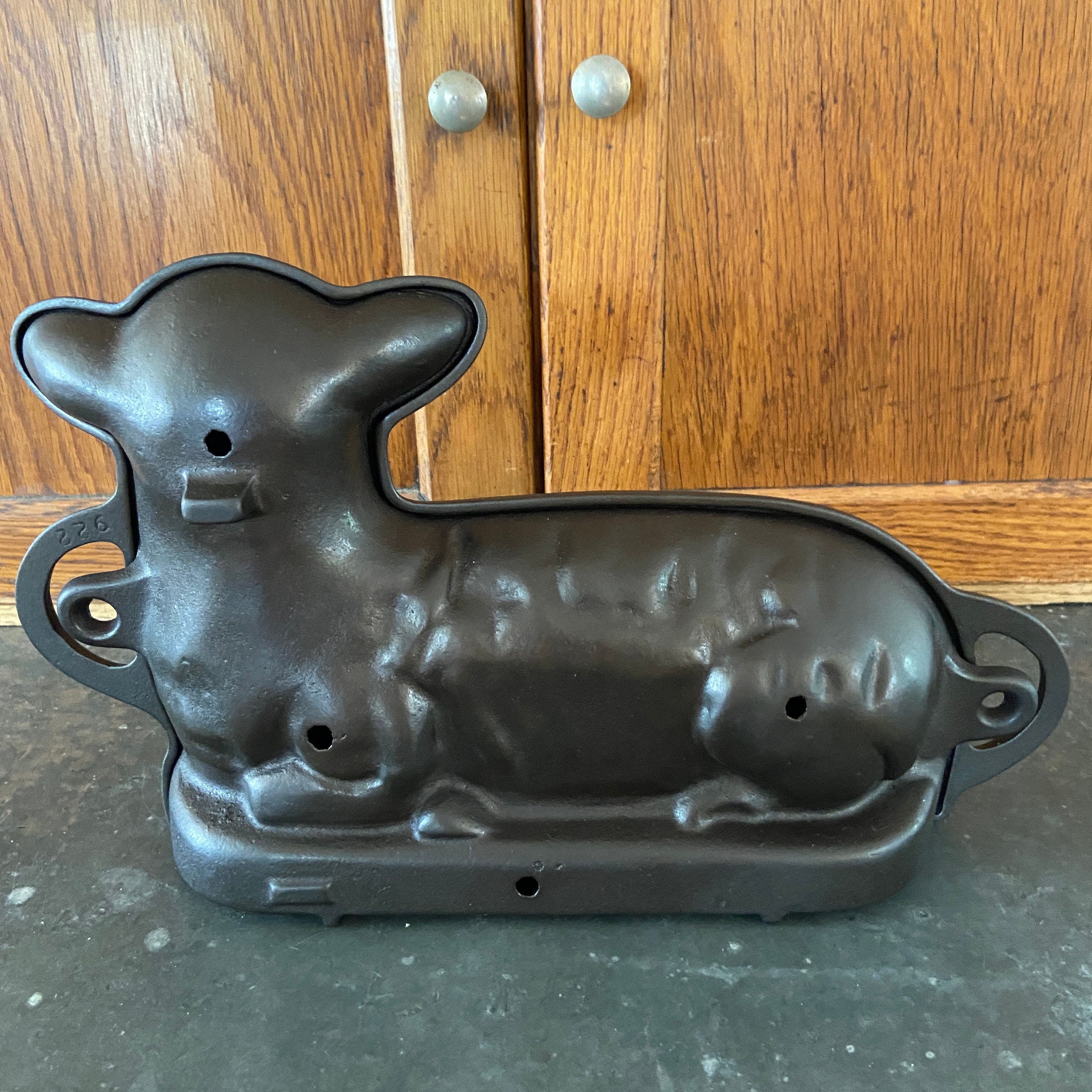 VTG Griswold Cast Iron Lamb Cake Mold Etsy