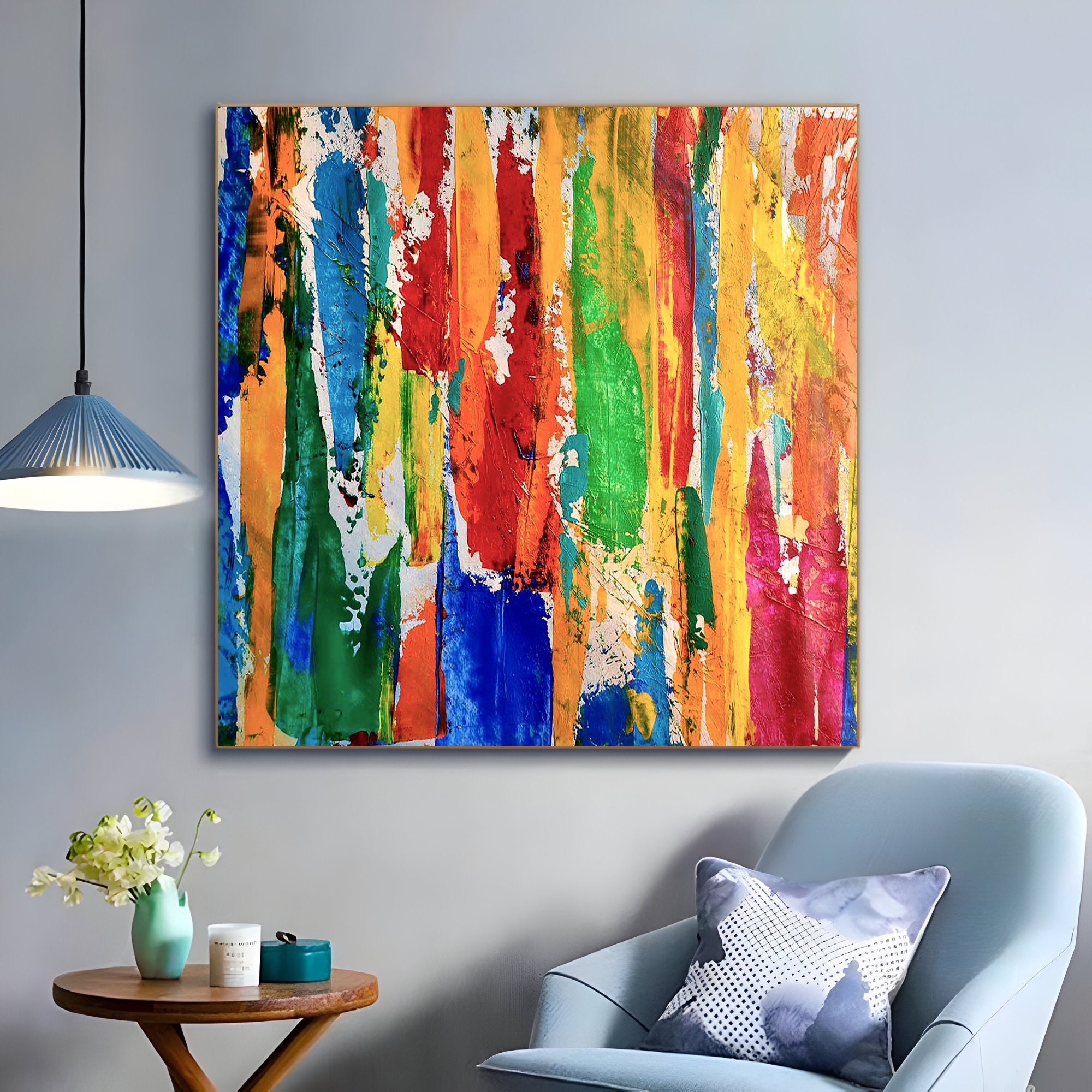 Abstract Canvas Picture Contemporary Wall Art Canvas For Acrylic Painting  Colorful Acrylic Artwork Hot Selling Idea Design Decor - AliExpress
