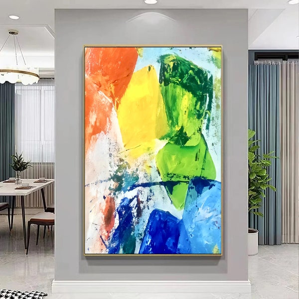 Abstract Canvas Original Paintings Abstract Paintings Wall Art for Luxury Interiors Living room decor Huge Size Art, Office Wall Art -SA007
