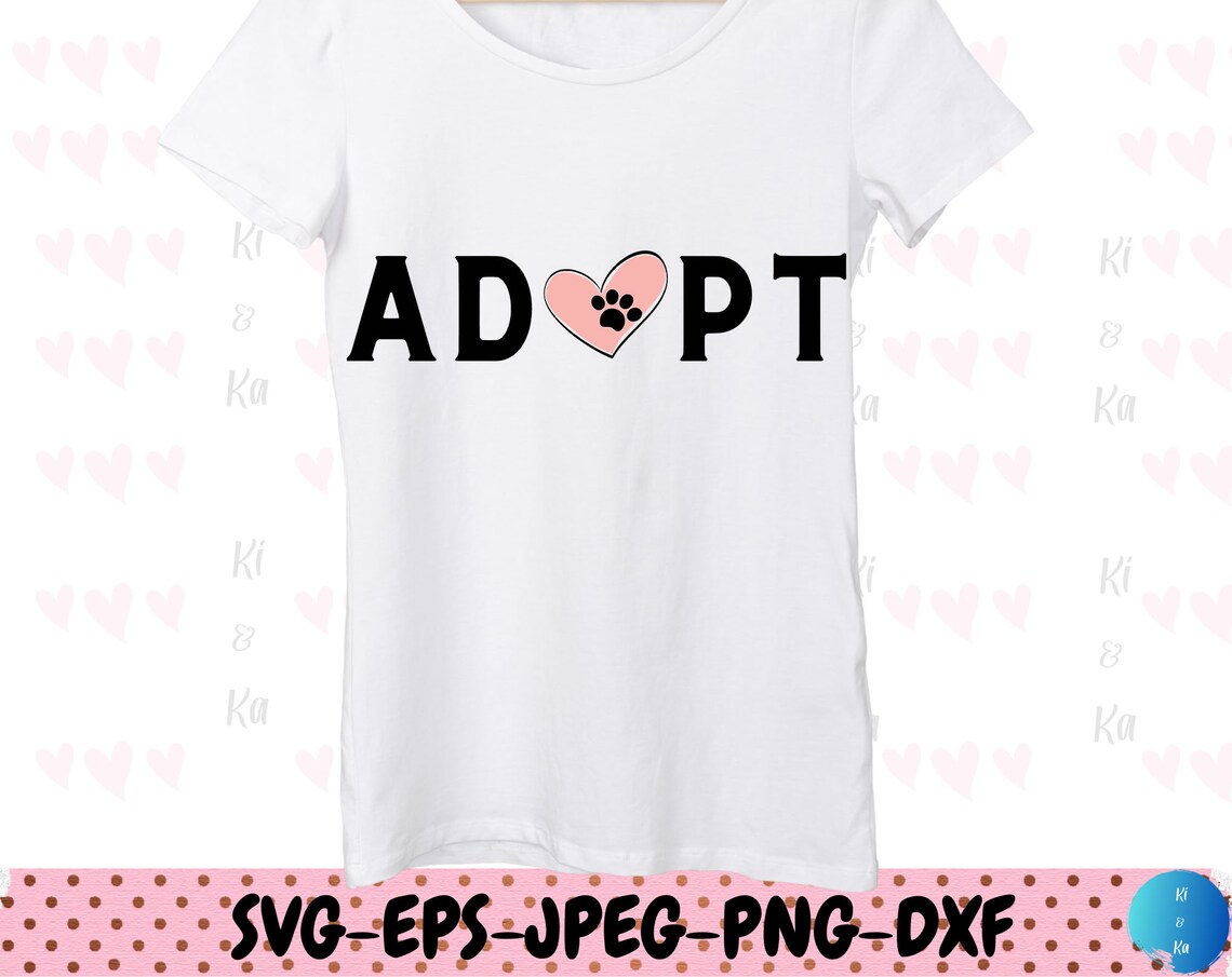 Adopt Svg Dogs Svg Paws Svg Dog SVG Dog Decal Dog Love - Etsy Canada