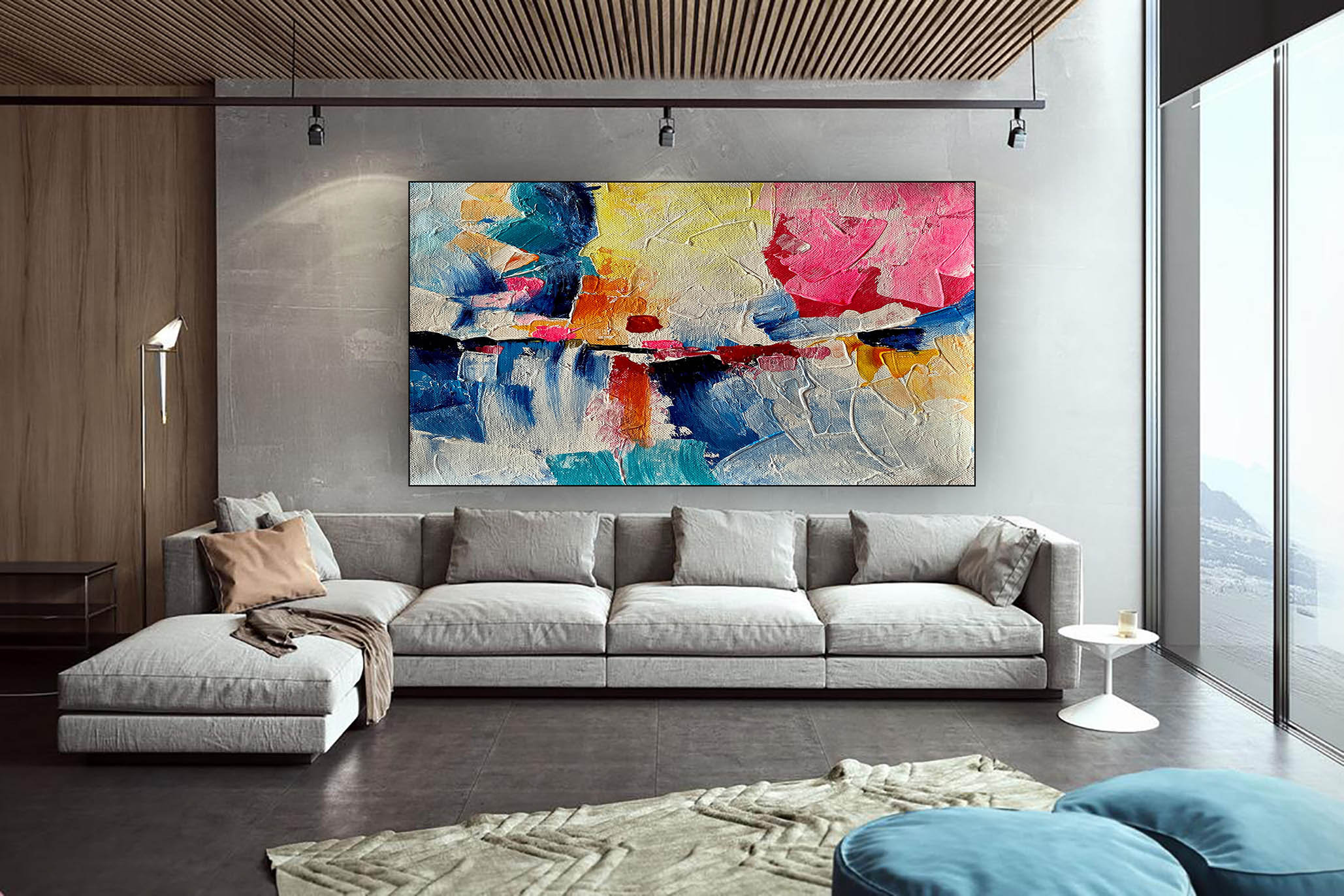 Large Modern Wall Art Painting Large Abstract Painting on Etsy UK