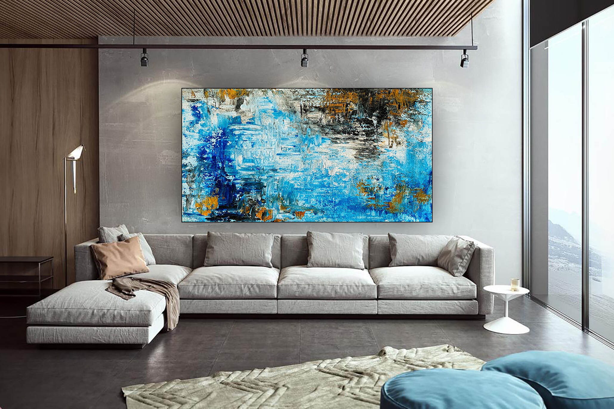 Extra Large Abstract Art Original Painting on Canvas Modern - Etsy UK