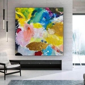 Original Abstract Canvas Art-Large Acrylic Painting, Home Decor, Oil Paintings On Canvas, Modern Wall Art, Textured Art, Original Art-SN0022