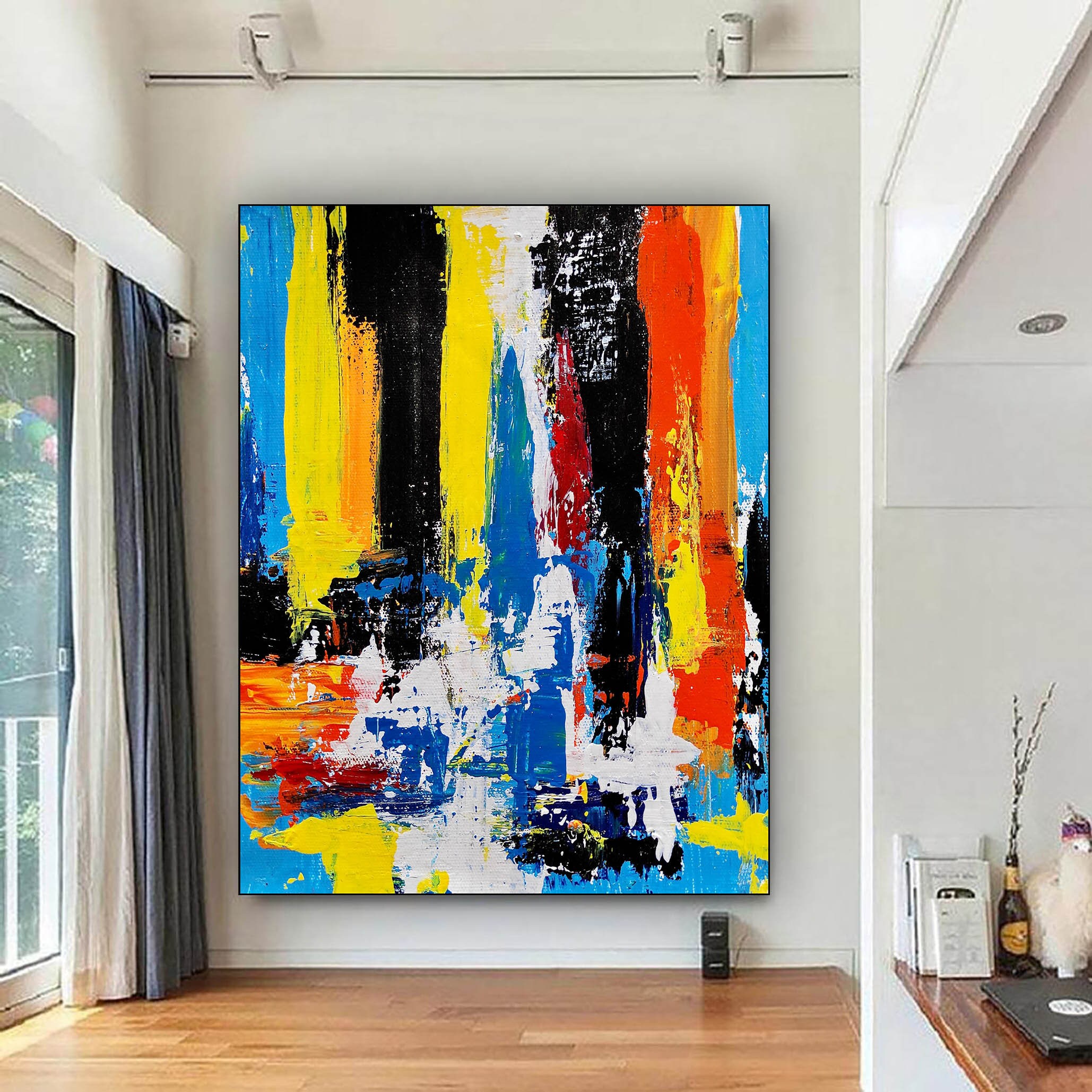 Large Canvas Wall Art Abstract Painting Original on Canvas Etsy UK