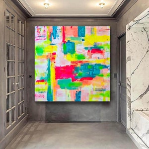 Large Paintings On Canvas-Original Abstract Painting, Abstract Wall Art, Acrylic Painting,colorful Textured Wall Art, Contemporary Art-AG134