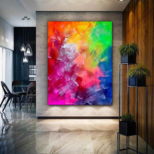 Canvas Wall Art Original Abstract Painting Large Wall Etsy