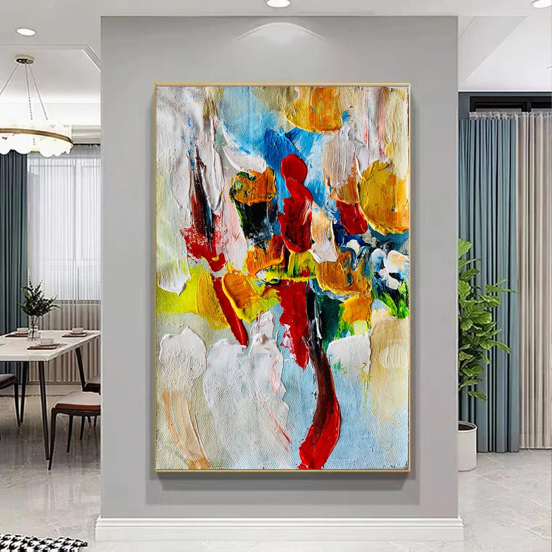 Large Abstract Painting on Canvas, Large Canvas Painting, Huge Canvas ...