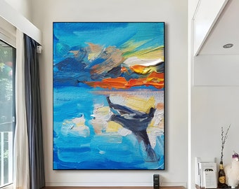 Extra Large Painting on Canvas,Original Large Abstract Painting,Contemporary Art Modern Oil Painting Large Painting,abstract wall art SN0013