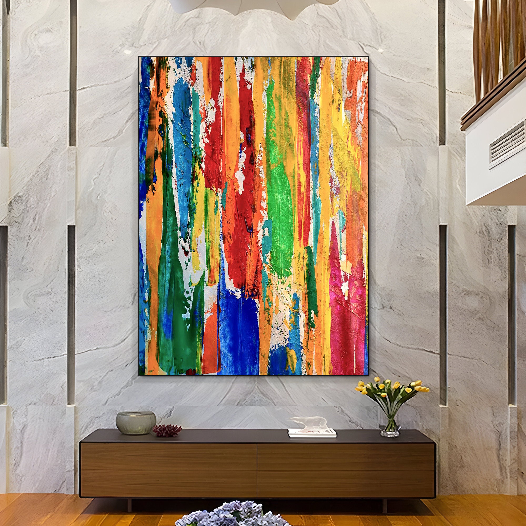 Acrylic Painting, Canvas Abstract, Abstract, Wall Decor, Large oil painting,  Acrylics paint, Big Abstract Art, Art [pat466] - $199.00 : Handmade Large  Abstract Painting On Canvas