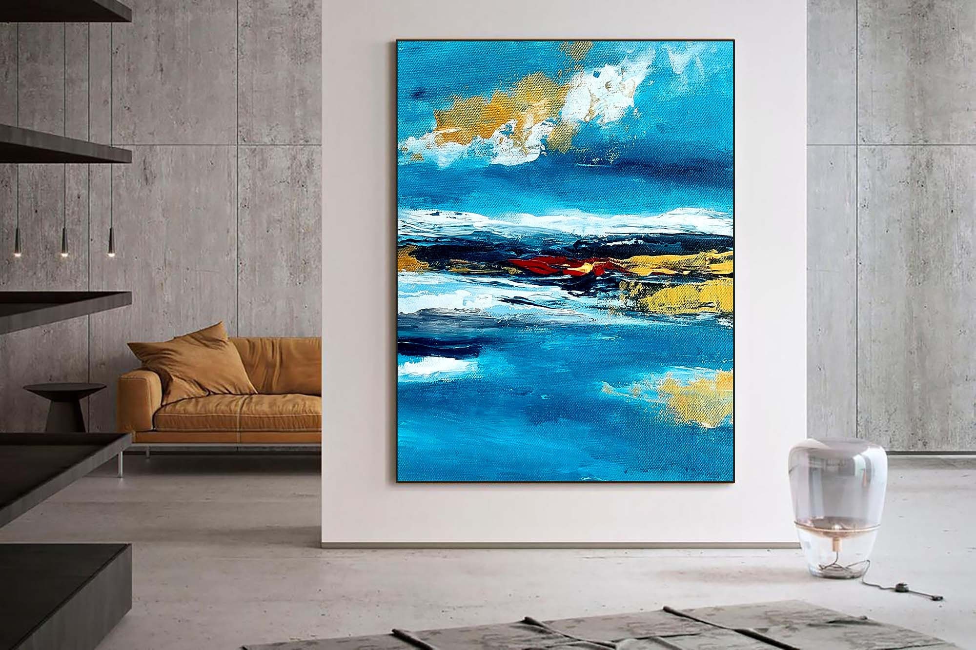 Large Original Oil Painting on Canvas Landscape Painting Seascape ...