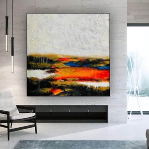 Original Abstract Painting Canvas Wall Art, Bedroom Decor, Large Wall Art,  Modern Abstract Art, Canvas Paintings, Textured Art, BNC023 