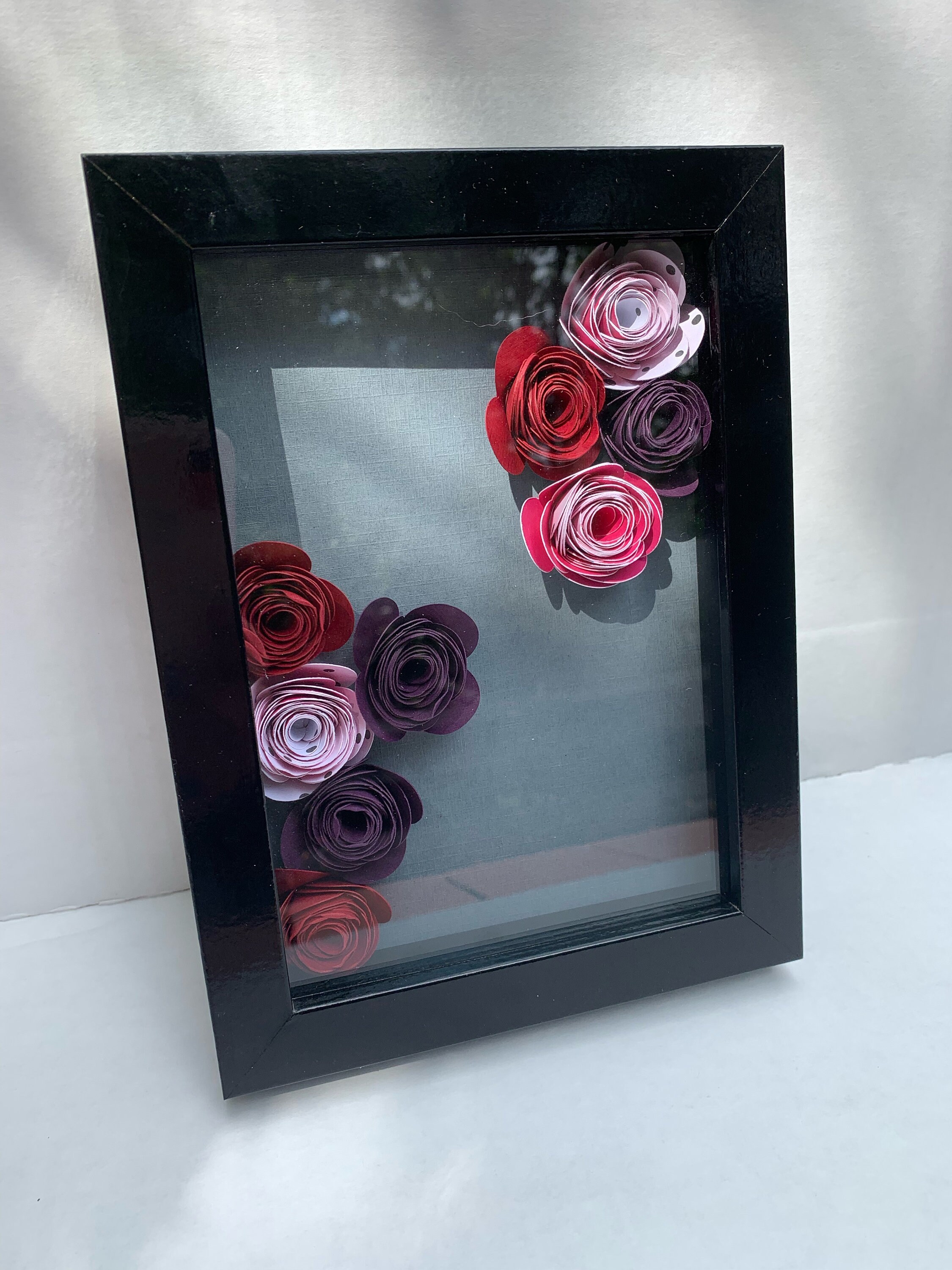 Custom Memory / Shadow Box can choose background color Etsy