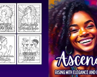 Ascend: Adult Coloring Books |African American |Positivity| Self Care|