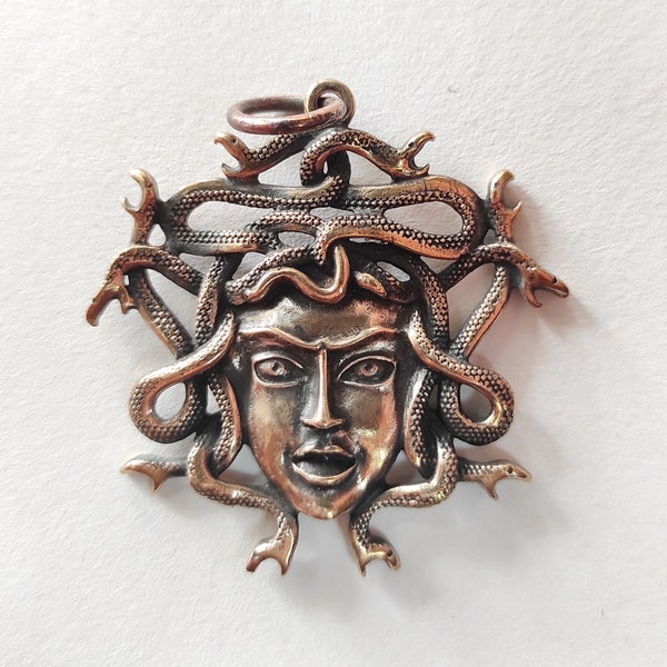 Gorgon Medusa Head Pendant, Ancient Snake Hair Amulet, Gorgon Sisters  Stheno & Euryale and Meduza, Gorgoneion, Gorgon Talisman