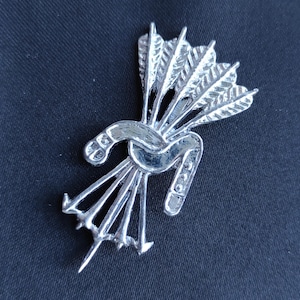Pilgrim Badge, Medieval Pewter Badge The Archer, 14th Century British Replica pilgrim badge, museum medieval art, Reenactment pewter brooch.