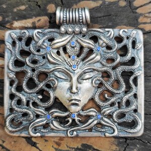 gorgoneion necklace pendant greek mythology jewelry talisman by AmericanGods88